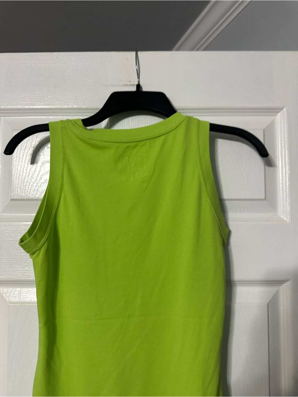 Nike Lime Green Dri-FIT Cotton Tee Tank Top - Picture 8 of 13
